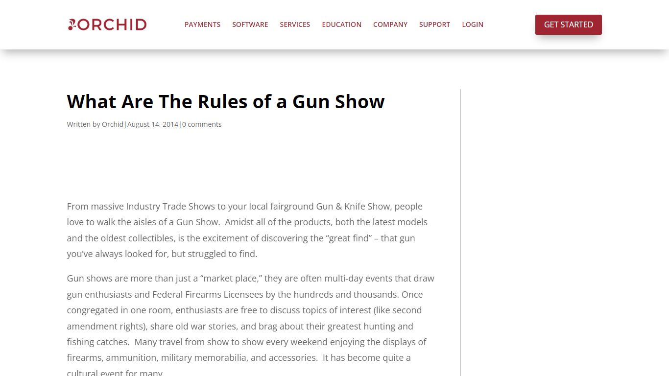 What Are The Rules of a Gun Show - Orchid LLC