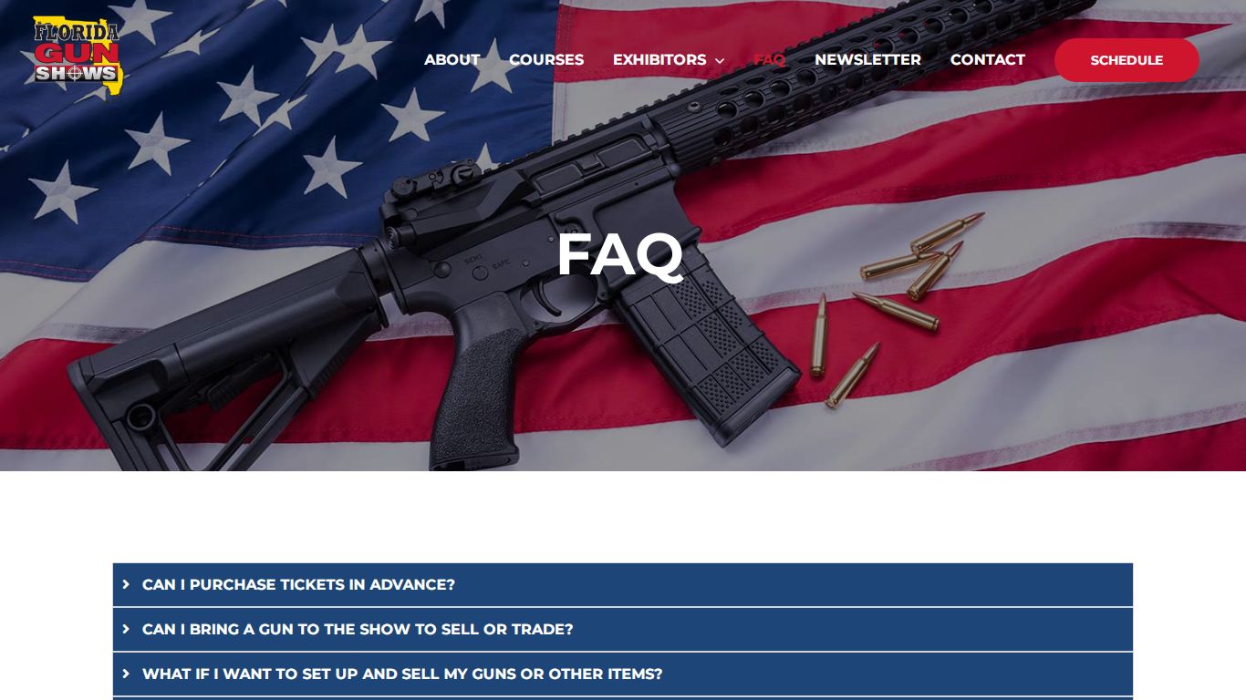FAQ - Florida Gun Shows